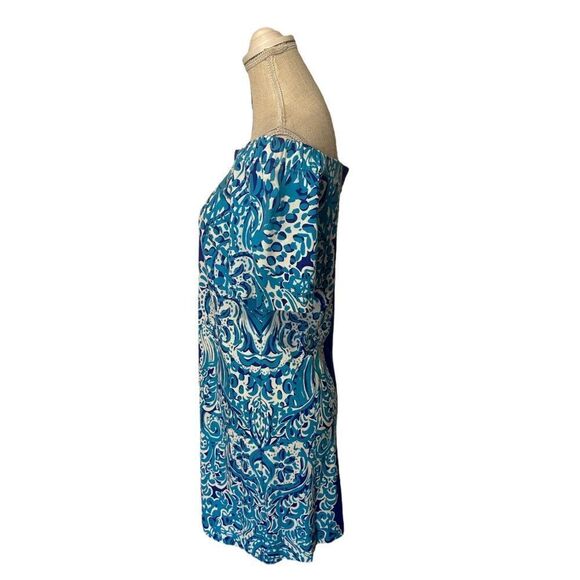 Lilly Pulitzer Tiana Dress in Brilliant Blue Moon Jellies Print Size Small - Picture 7 of 17